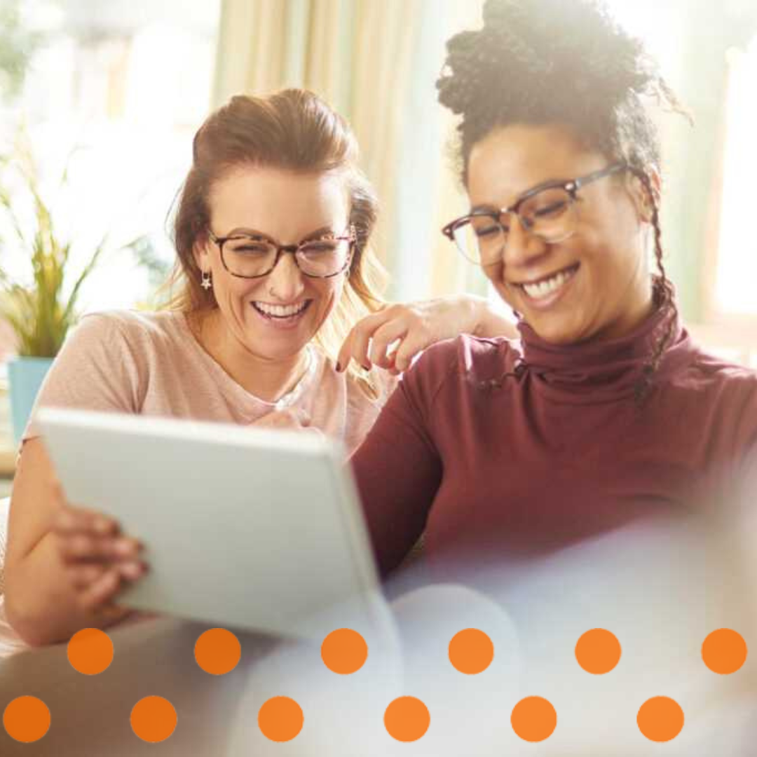 Women on tablet